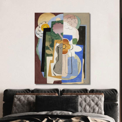 Vaso Di Fiori Georges Valmier gvl74 quadro stampato su tela