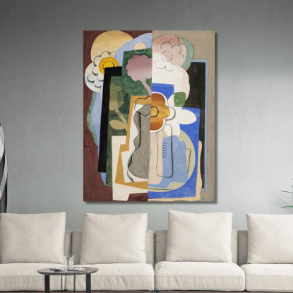 Vaso Di Fiori Georges Valmier gvl74 quadro stampato su tela