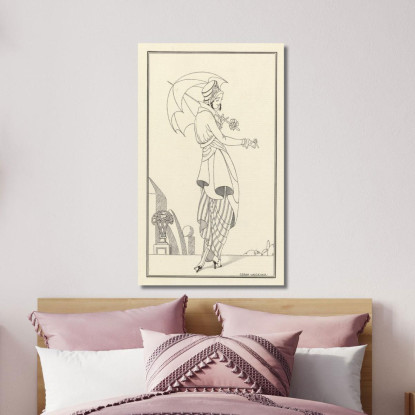 Giornale Delle Signore E Delle Mode Dei Costumi Parigini 1914 N. 158 Gerda Wegener gwg4 quadro stampato su tela