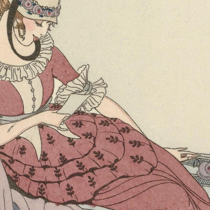 Abito In Gabardin Gerda Wegener gwg20 quadro stampato su tela