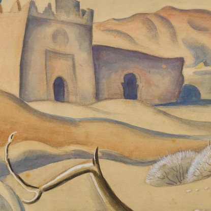Pastore Nelle Montagne Dell'Atlante Gerda Wegener gwg22 quadro stampato su tela