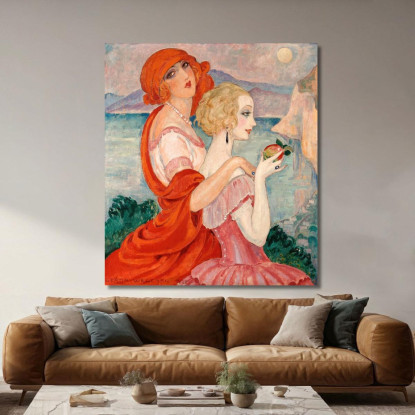 Sulla Strada Per Anacapri Gerda Wegener gwg24 quadro stampato su tela