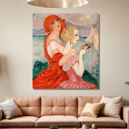 Sulla Strada Per Anacapri Gerda Wegener gwg24 quadro stampato su tela