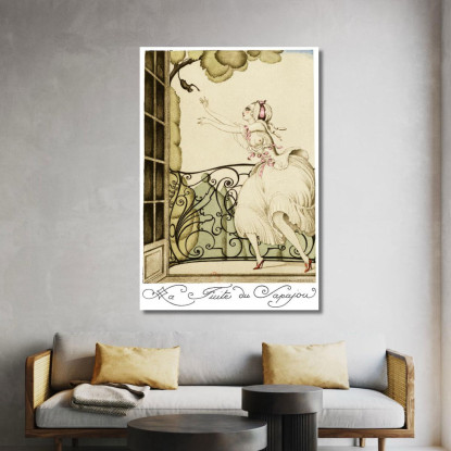 Sui Tacchi Rossi Pl 02 Gerda Wegener gwg26 quadro stampato su tela
