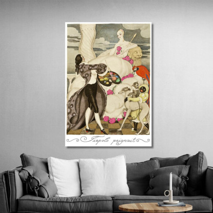Sui Tacchi Rossi Pl 05 Gerda Wegener gwg29 quadro stampato su tela