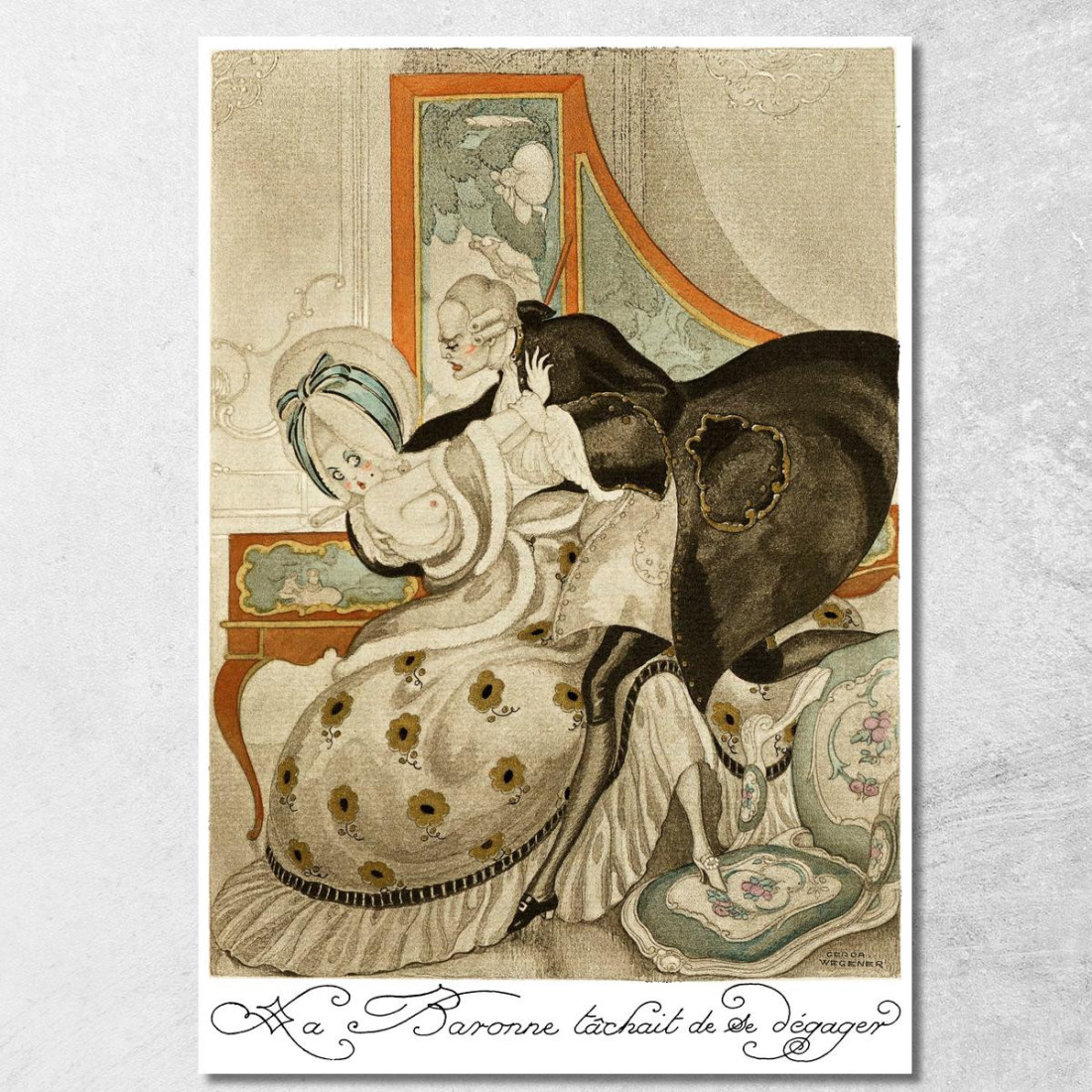 Sui Tacchi Rossi Pl 07 Gerda Wegener gwg31 quadro stampato su tela Sui Tacchi Rossi Pl 07 Gerda Wegener gwg31 quadro stampato su tela