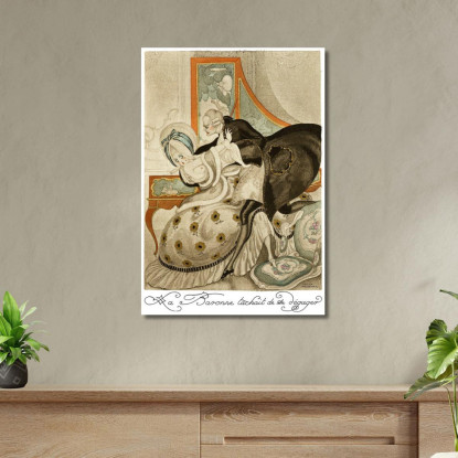 Sui Tacchi Rossi Pl 07 Gerda Wegener gwg31 quadro stampato su tela