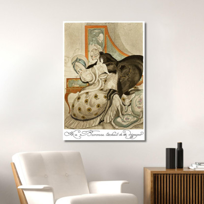 Sui Tacchi Rossi Pl 07 Gerda Wegener gwg31 quadro stampato su tela