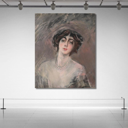 Donna Franca Florio Giovanni Boldini gbd18 quadro stampato su tela