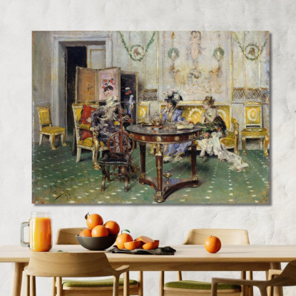 Pettegolezzo Giovanni Boldini gbd23 quadro stampato su tela