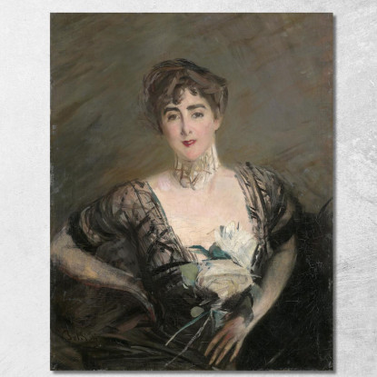 Ritratto Di Josefina Alvear De Errazuriz Giovanni Boldini gbd50 quadro stampato su tela
