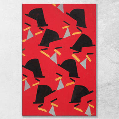 Senza Titolo Design Tessile N. Ii Frances Hodgkins fhd51 quadro stampato su tela