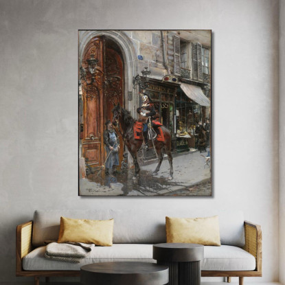 Il Portatore Di Spedizioni Giovanni Boldini gbd84 quadro stampato su tela