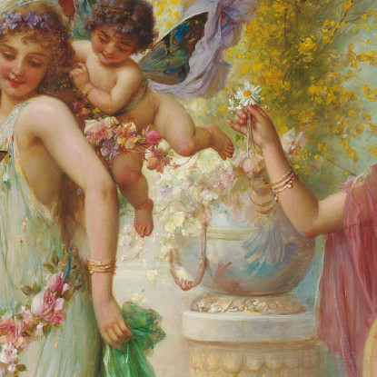 Un Idillio Classico Hans Zatzka hzt4 quadro stampato su tela