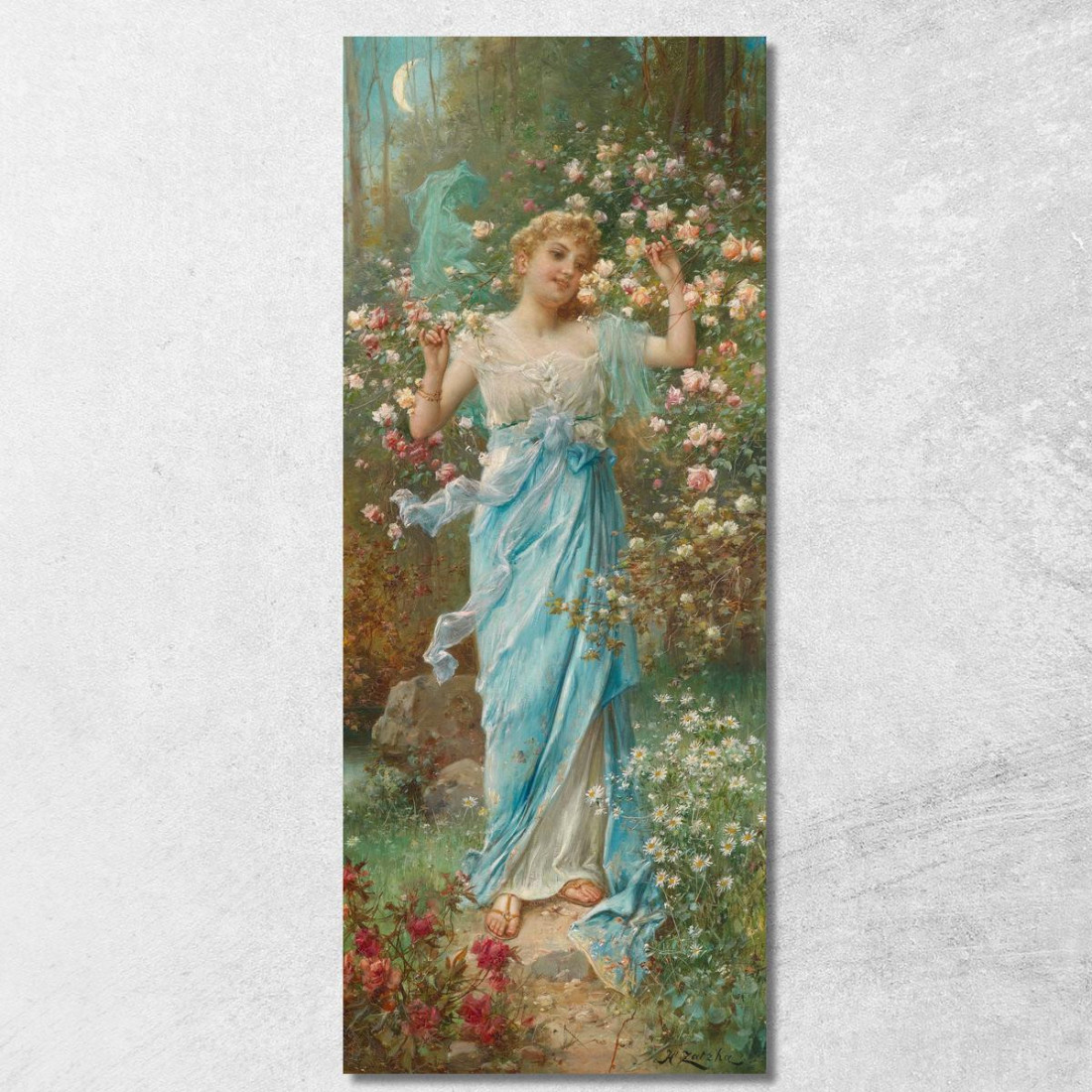 Danza Dei Fiori Hans Zatzka hzt14 quadro stampato su tela Danza Dei Fiori Hans Zatzka hzt14 quadro stampato su tela