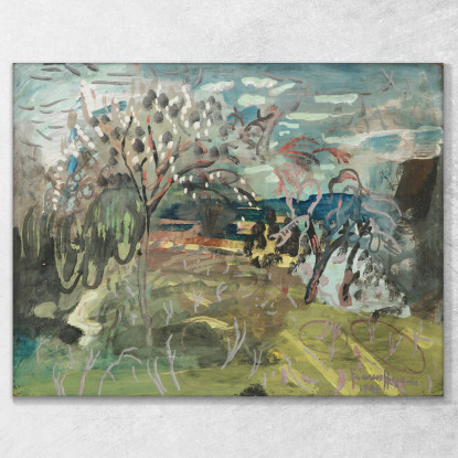 Ciliegio Al Croft Frances Hodgkins fhd59 quadro stampato su tela