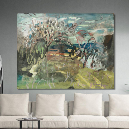 Ciliegio Al Croft Frances Hodgkins fhd59 quadro stampato su tela