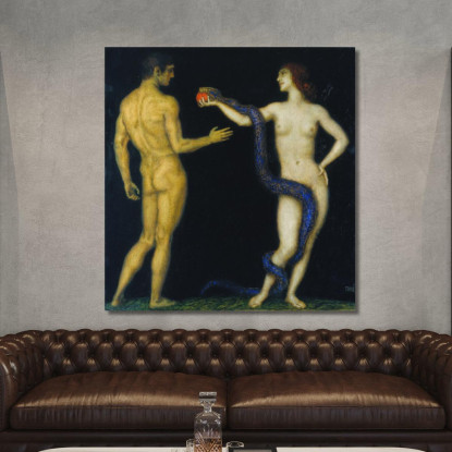 Adam E Eve Franz von Stuck fvs2 quadro stampato su tela