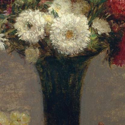 Aster E Frutta Su Un Tavolo Henri Fantin-Latour hft7 quadro stampato su tela