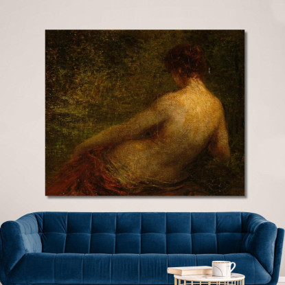 Donna Nuda Da Dietro Henri Fantin-Latour hft19 quadro stampato su tela