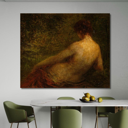 Donna Nuda Da Dietro Henri Fantin-Latour hft19 quadro stampato su tela