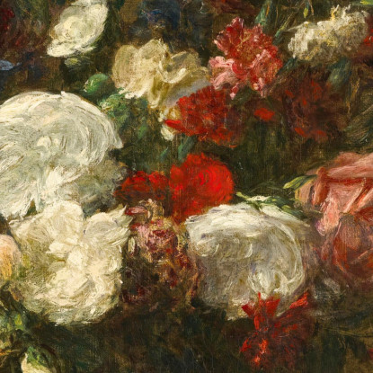 Vari Fiori Henri Fantin-Latour hft24 quadro stampato su tela