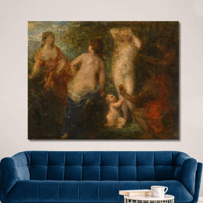 Sentenza Di Parigi Henri Fantin-Latour hft39 quadro stampato su tela