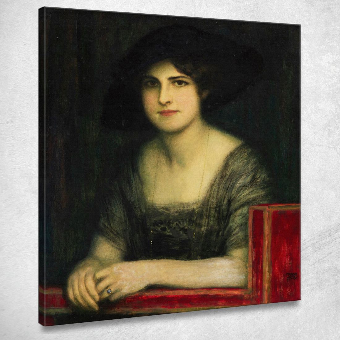 Ritratto Della Figlia Maria 3 Franz von Stuck fvs10 quadro stampato su tela