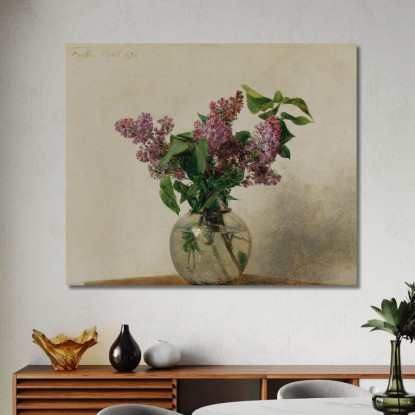Lilla Henri Fantin-Latour hft48 quadro stampato su tela