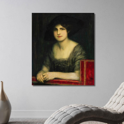 Ritratto Della Figlia Maria 3 Franz von Stuck fvs10 quadro stampato su tela