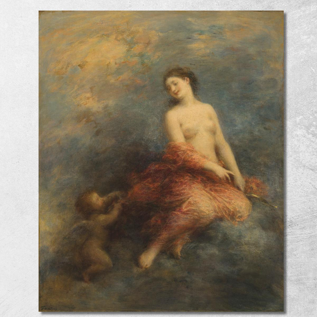 L'Aurora Henri Fantin-Latour hft50 quadro stampato su tela L'Aurora Henri Fantin-Latour hft50 quadro stampato su tela
