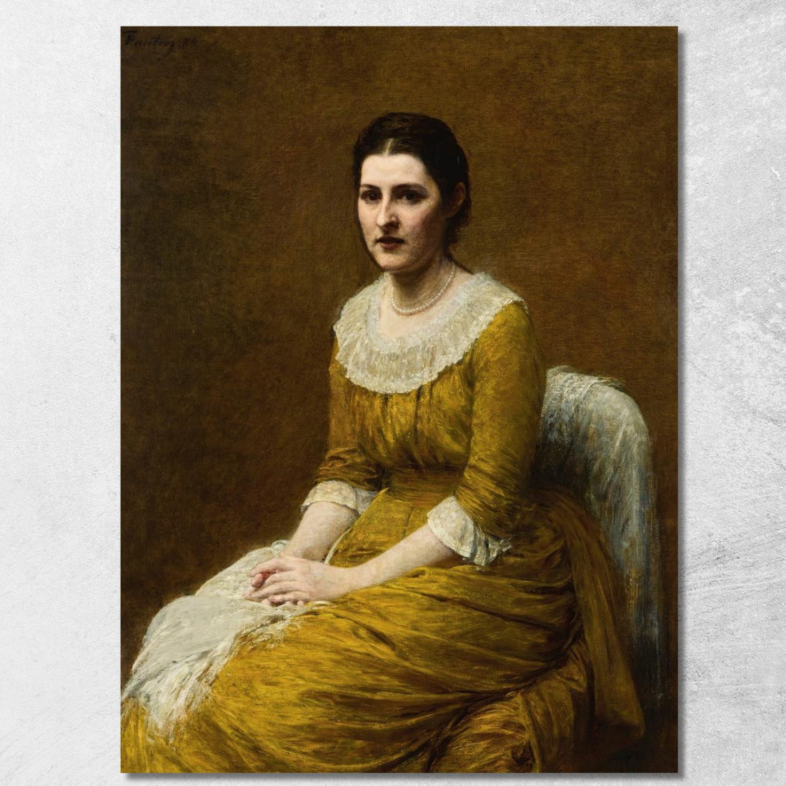 La Signorina Sarah Budgett Henri Fantin-Latour hft57 quadro stampato su tela La Signorina Sarah Budgett Henri Fantin-Latour hft57 quadro stampato su tela