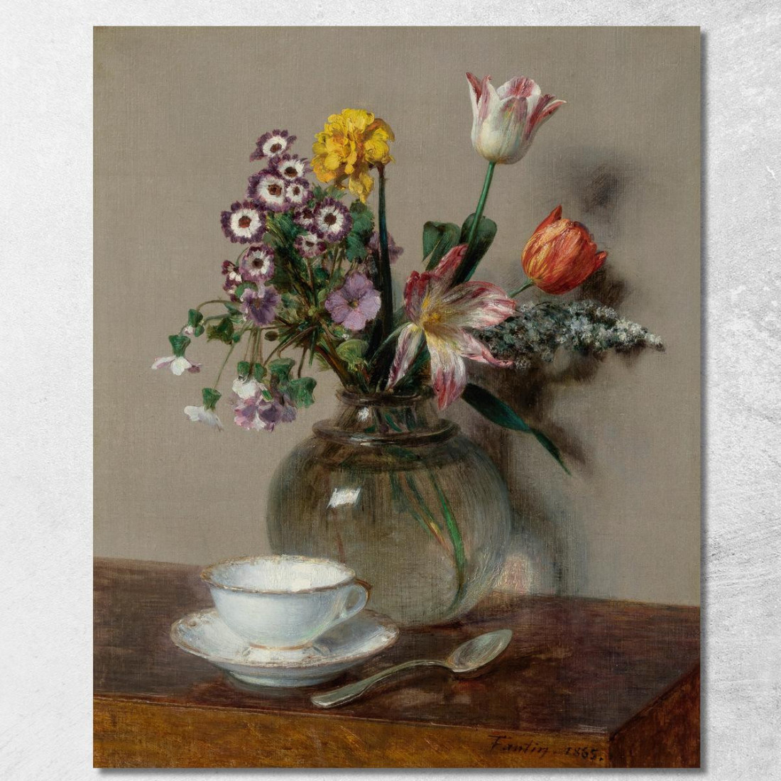 Natura Morta Con Una Tazza Di Caffè Henri Fantin-Latour hft59 quadro stampato su tela Natura Morta Con Una Tazza Di Caffè Henri Fantin-Latour hft59 quadro stampato su tela