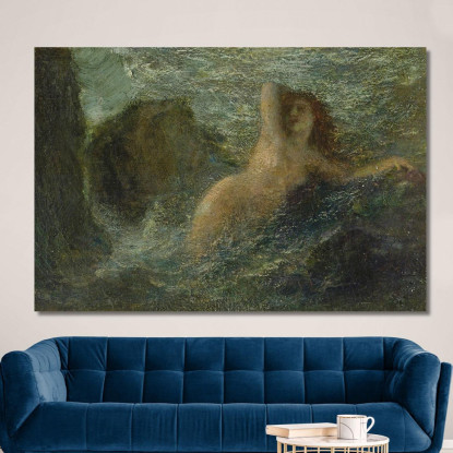 Ondine Gold La Ninfa Dell'Oro Del Mare Henri Fantin-Latour hft61 quadro stampato su tela