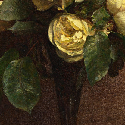 Maresciallo Delle Rose Gialle Niel Henri Fantin-Latour hft88 quadro stampato su tela