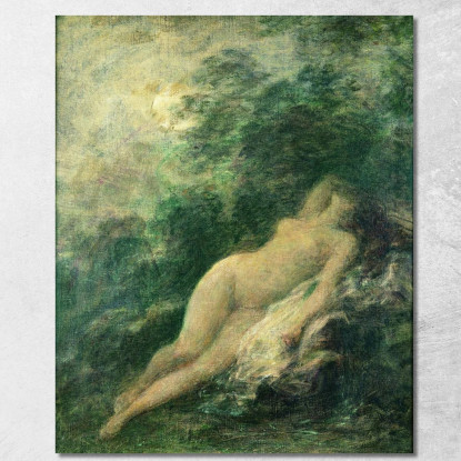 Diane Dorme Di Notte Henri Fantin-Latour hft96 quadro stampato su tela