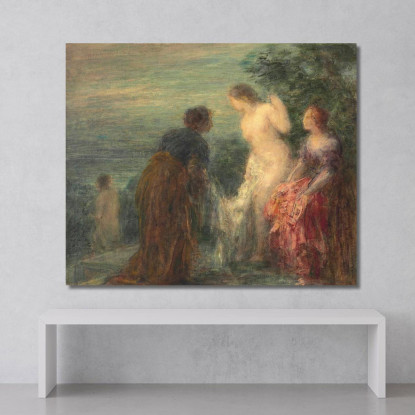 Uscita Bagno 2 Henri Fantin-Latour hft97 quadro stampato su tela