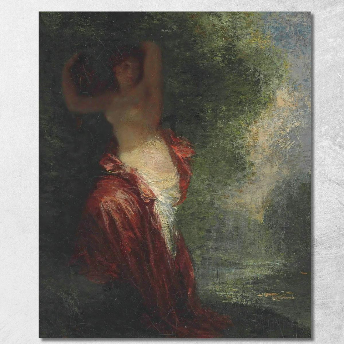 Uscita Dal Bagno Henri Fantin-Latour hft98 quadro stampato su tela Uscita Dal Bagno Henri Fantin-Latour hft98 quadro stampato su tela