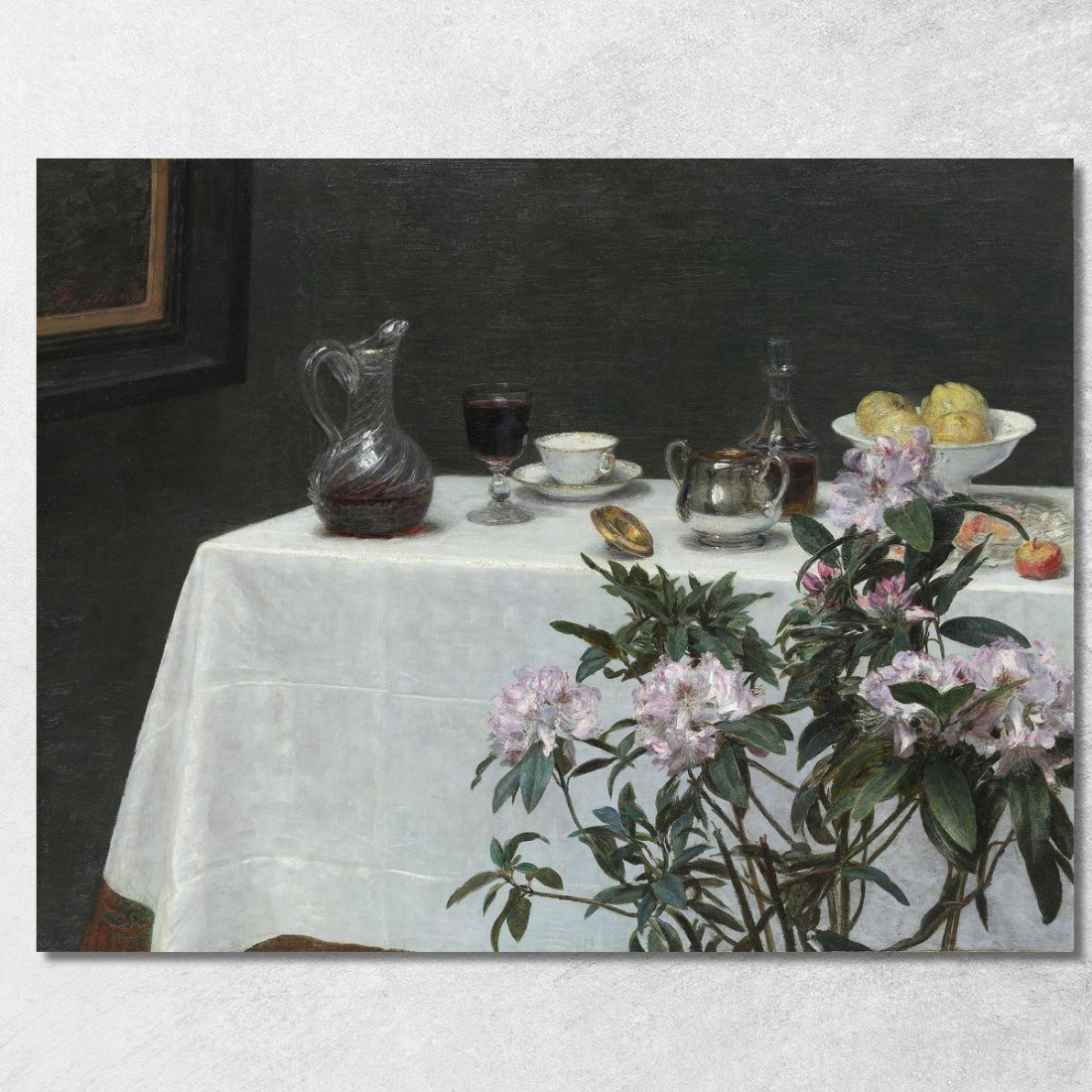 Natura Morta Angolo Di Un Tavolo Henri Fantin-Latour hft112 quadro stampato su tela Natura Morta Angolo Di Un Tavolo Henri Fantin-Latour hft112 quadro stampato su tela