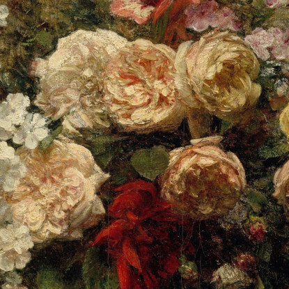 Fiori Estivi Henri Fantin-Latour hft114 quadro stampato su tela