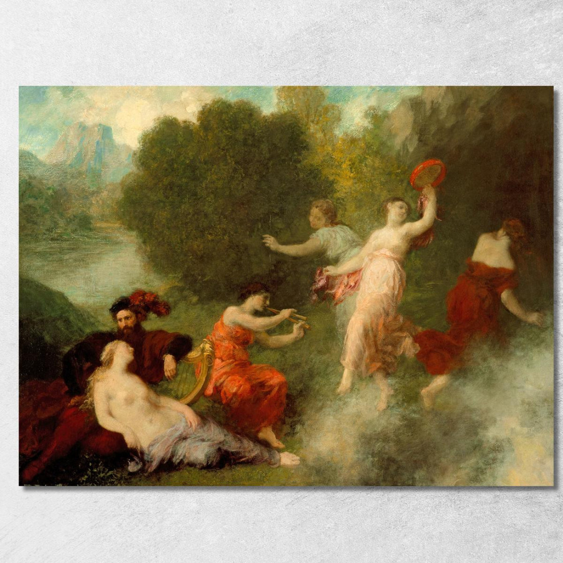 Tannhäuser Sul Monte Venusberg Henri Fantin-Latour hft115 quadro stampato su tela Tannhäuser Sul Monte Venusberg Henri Fantin-Latour hft115 quadro stampato su tela