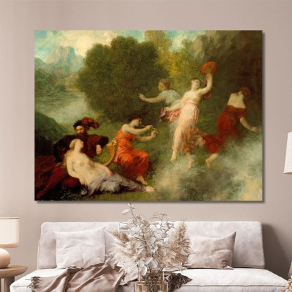 Tannhäuser Sul Monte Venusberg Henri Fantin-Latour hft115 quadro stampato su tela