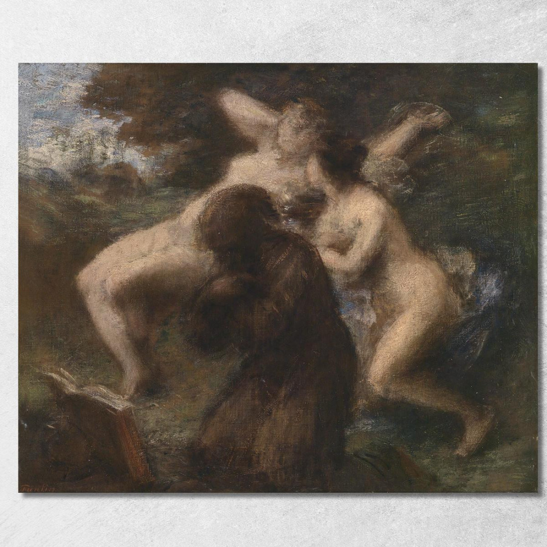 Tentazione Di Sant'Antonio Henri Fantin-Latour hft117 quadro stampato su tela Tentazione Di Sant'Antonio Henri Fantin-Latour hft117 quadro stampato su tela
