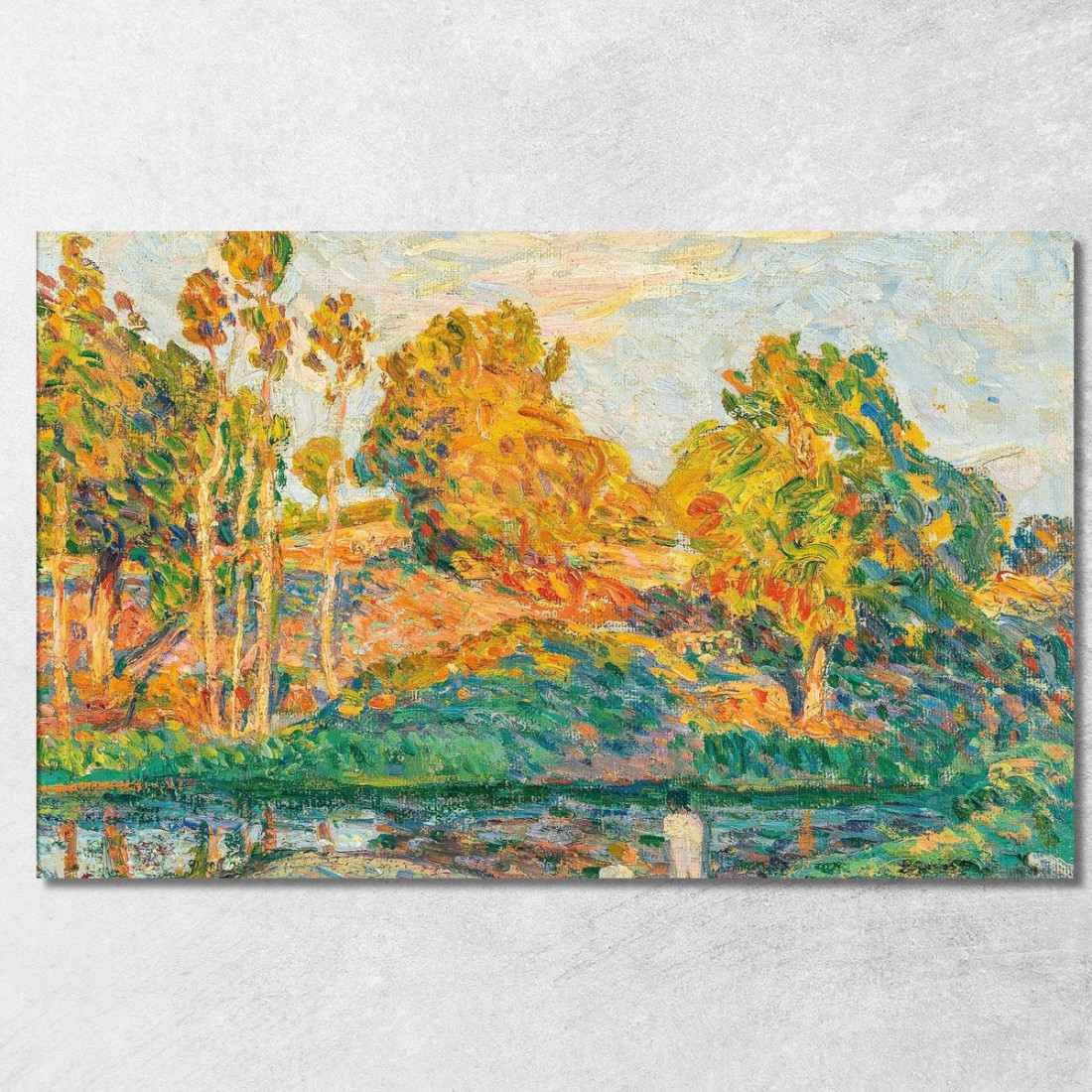 Vicino Al Fiume Henri Lebasque hlb2 quadro stampato su tela Vicino Al Fiume Henri Lebasque hlb2 quadro stampato su tela