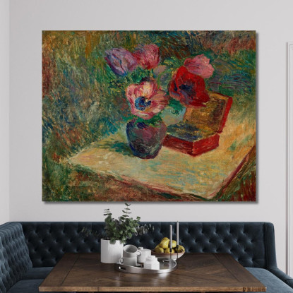 Mazzo Di Anemoni Henri Lebasque hlb5 quadro stampato su tela
