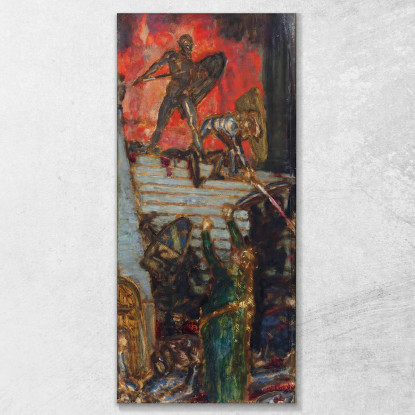 Il Nibelungo Franz von Stuck fvs23 quadro stampato su tela