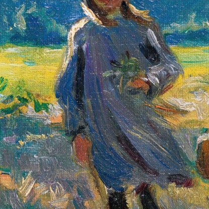 Raccogliere Fiori Henri Lebasque hlb23 quadro stampato su tela