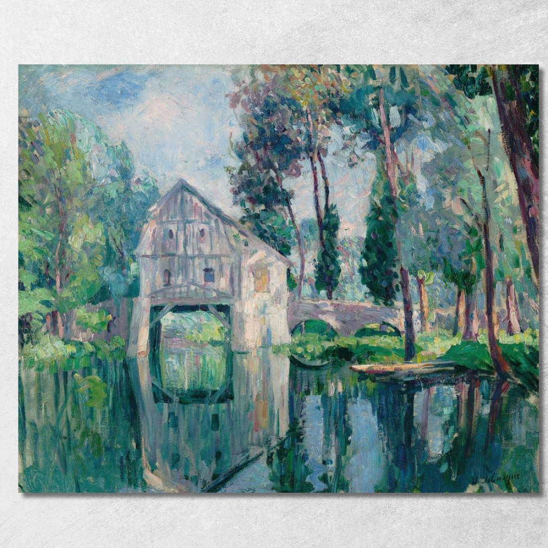 Il Mulino Henri Lebasque hlb35 quadro stampato su tela Il Mulino Henri Lebasque hlb35 quadro stampato su tela