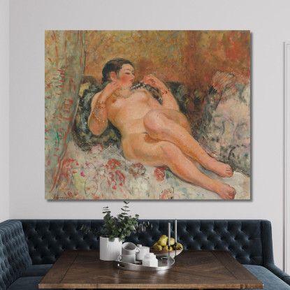 Mentire Nudo Henri Lebasque hlb53 quadro stampato su tela