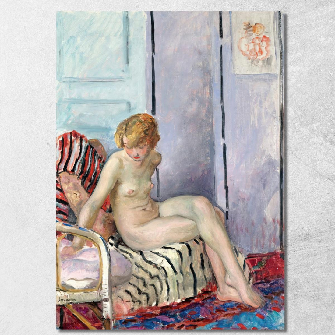 Non Assis Henri Lebasque hlb57 quadro stampato su tela Non Assis Henri Lebasque hlb57 quadro stampato su tela
